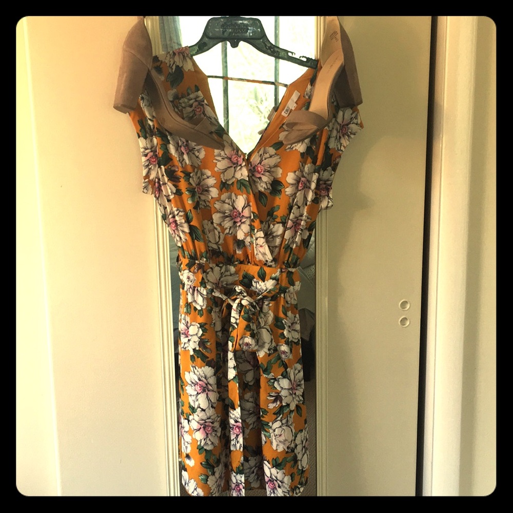 Yellow Floral Dress